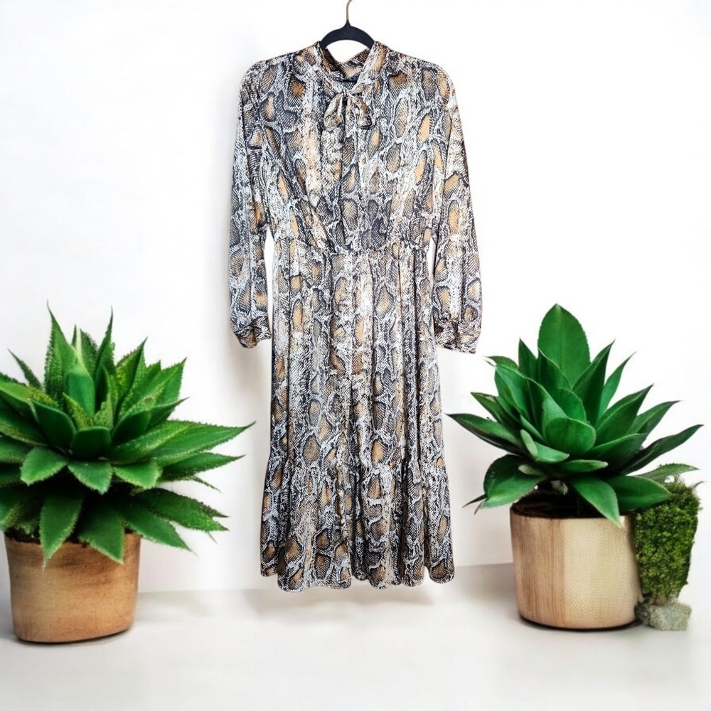 Zara Snake Print Dress Size Large